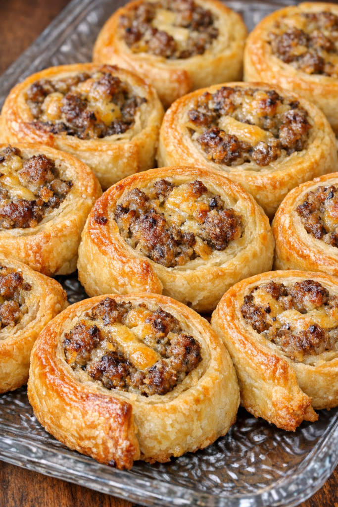 Southern 3-Ingredient Sausage Pinwheels – Easy, Cheesy, and Perfect for Parties 02230c0564bce25f0cedb25824039b48